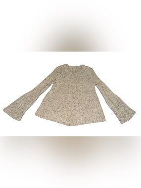 Joie Cream Speckled Knit Sweater XS wool blend